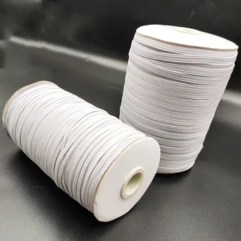 

3mm/6mm Elastic Bands for DIY Sewing Elastic Cord Rope White Elastic Rubber Band Elastic Mask DIY Garment Accessories