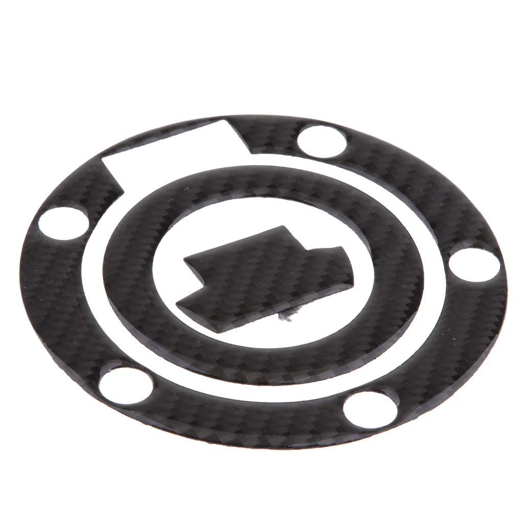 Black Carbon Fiber Gas Fuel Tank Cap Pad Decal for Yamaha R1 R6