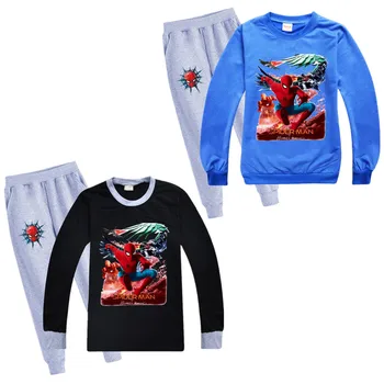 

Spiderman T-shirt Children Sweatshirt Set Toddler Girls Coat Kids Clothes Boy Casual Tracksuit Long Sleeve Tops + Pants Outfits