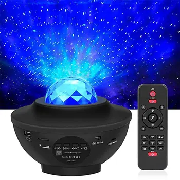 

Galaxy Star Projector 2 in 1 Ocean Wave Star Projector As Gift Decor Birthday Party Wedding Bedroom Living Built-in Music Player