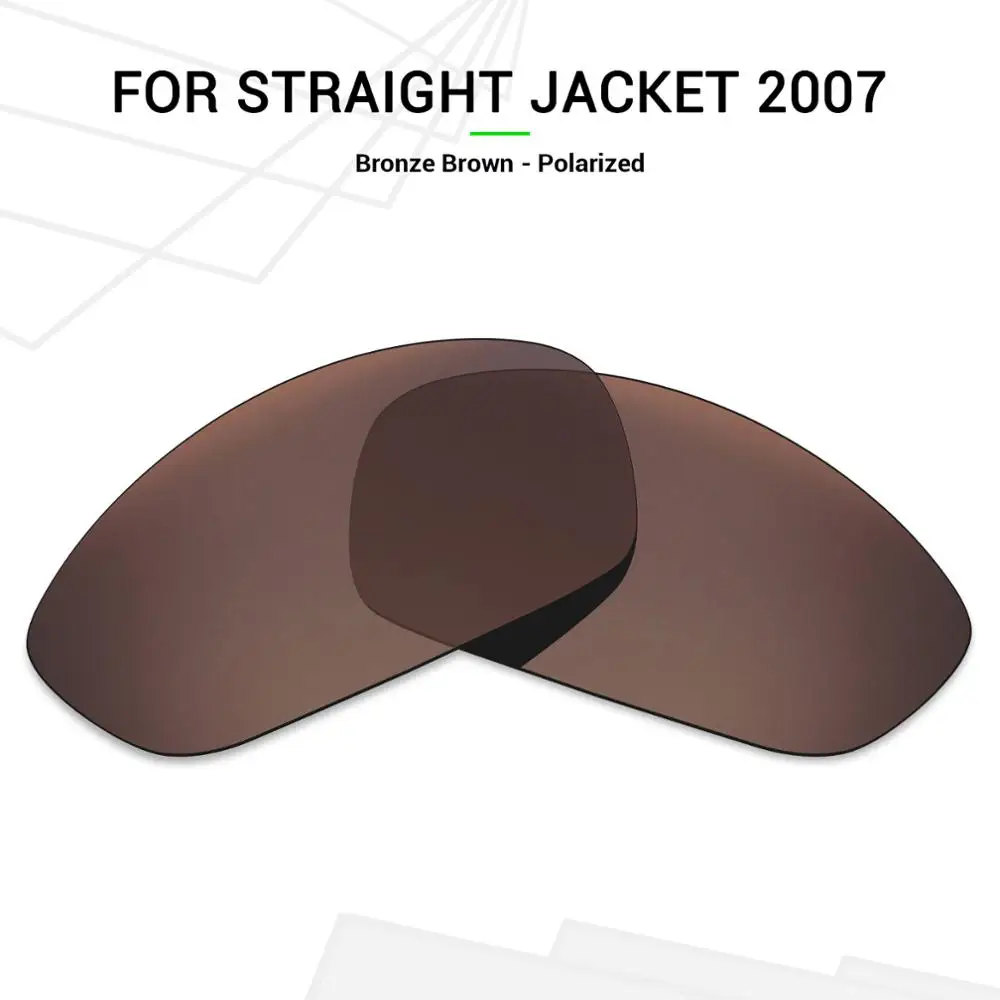 Mryok поляризованные Сменные линзы для Оукли прямой жакет 2007 солнцезащитные очки Бронзовый, коричневый