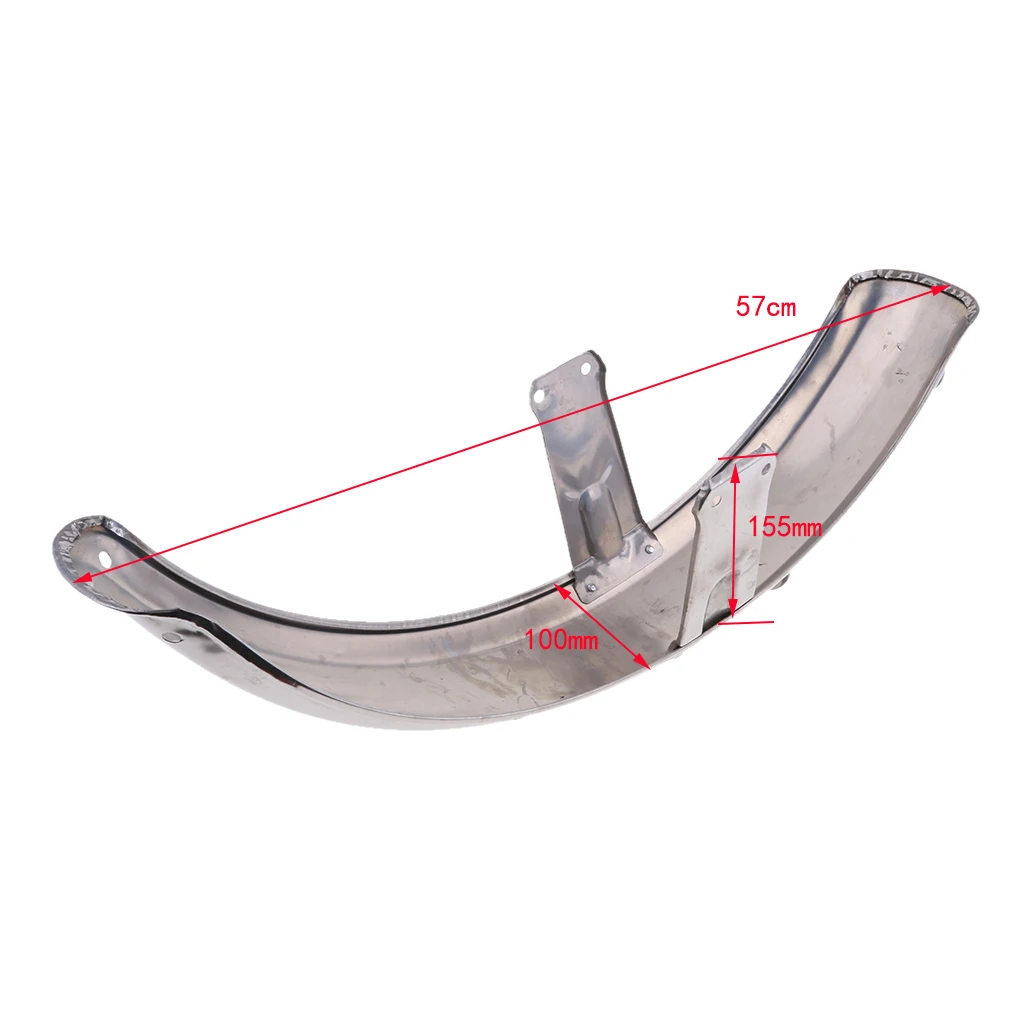 Chrome Plating Metal Front Mud Sand Fender Motorcycle Splash Guard for DY100