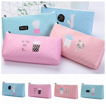

School Supplies Pencil Case Bag Students Stationery Holder Organizer Zipper Pencil Pen Large Capacity Bag