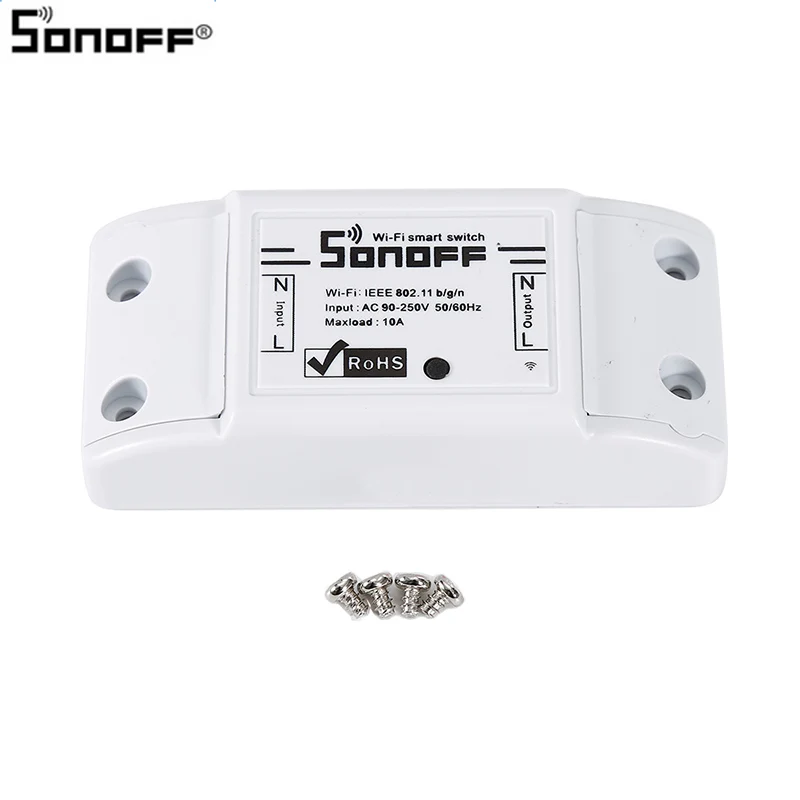 Sonoff базовый WiFi беспроводной умный переключатель модуль умный дом DIY пульт дистанционного управления таймер работа с потолочными лампами вентиляторы розетки