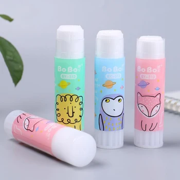 

1 Pcs Cartoon 21g Animal Fox Lion Strong Clean Strong Adhesive Solid Glue Sticks Students Stationery School Office Gifts