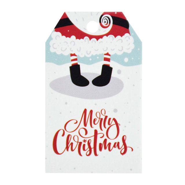 Merry Christmas Paper Cards Gift Tag Label DIY Handmade Crafts Hang Tags Christmas Party Gift Wrapping Supplies Navidad