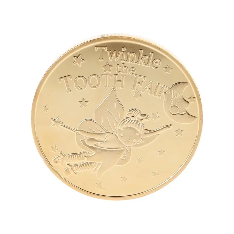Зубная фея памятная монета для детей детские подарки для роста зубов сувенир искусство ремесла украшения M68E