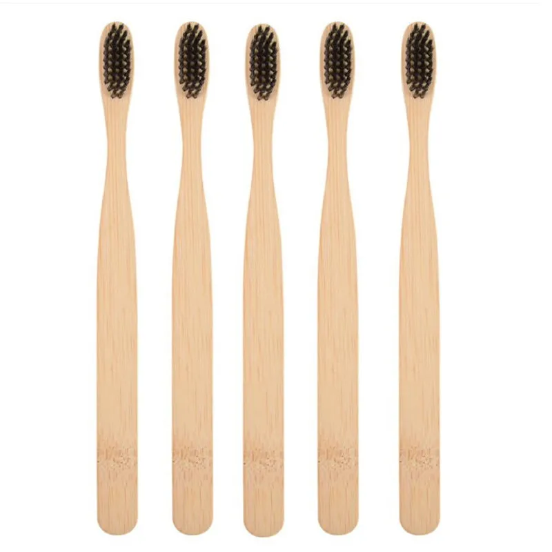 

10PCS Colorful Toothbrush Natural Bamboo Tooth Brush Set Soft Bristle Charcoal Teeth Eco Bamboo Toothbrushes Dental Oral Care