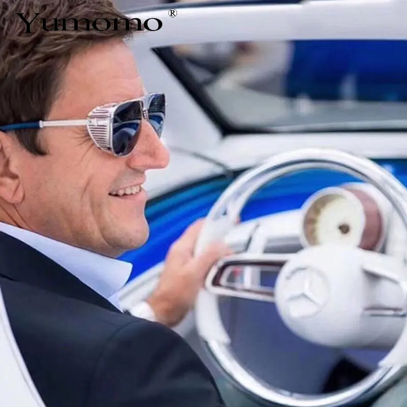 

2019 Steampunk Sunglasses Women Men Retro Goggles Round Flip Up Glasses steam punk Vintage Fashion Eyewear UV400 Protection