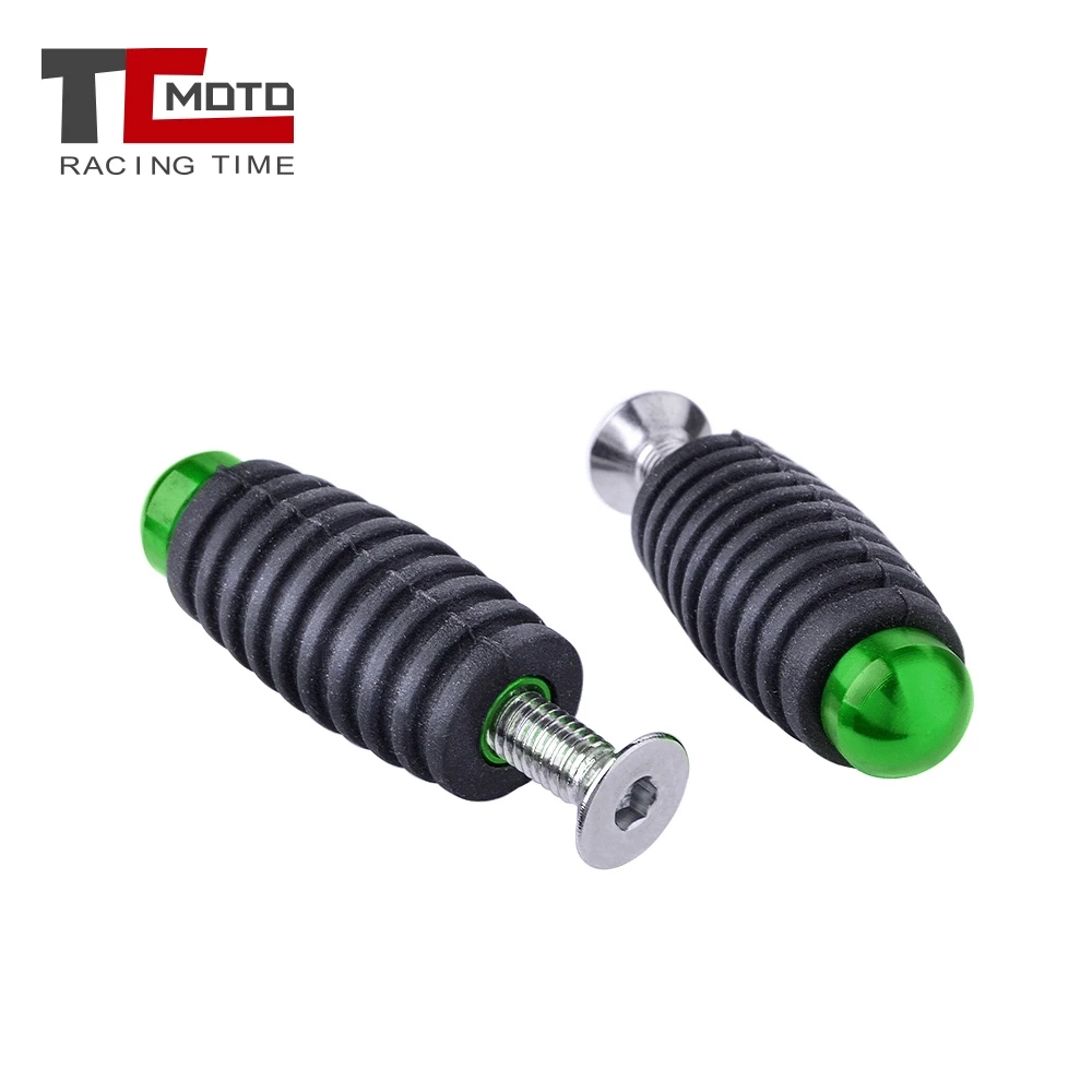 Motorcycle Accessories Motorcycle Footrests Motorcycle Foot Pedals Motorcycle Gear Shift Brake Lever Toe Pegs Toepegs Pedals Footpegs M6 for Kawasaki Ninja 250 300 Z750 Z800 Z900 Z1000 ZX6R/10R