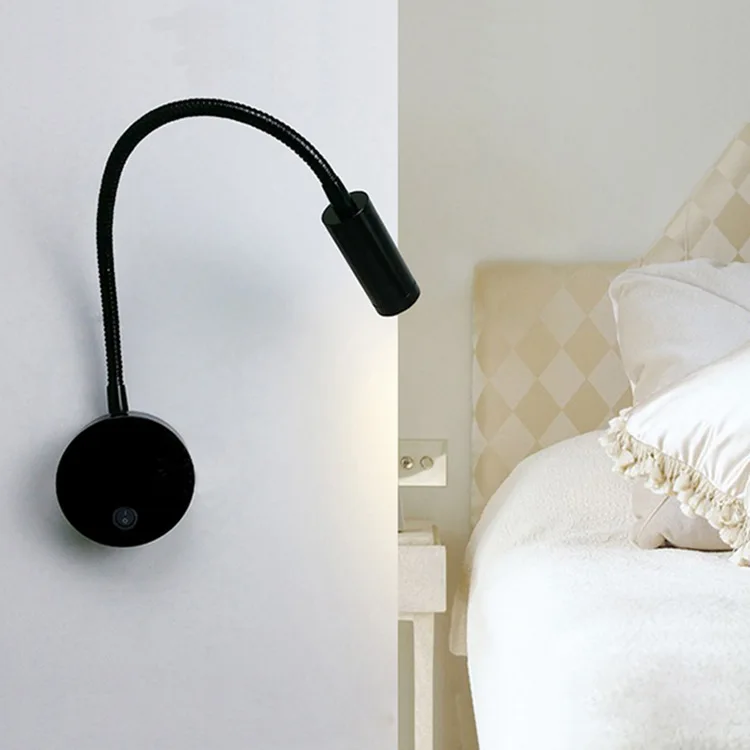 

Manufacturers Direct Selling LED Wall Lamp Hose Spotlights 1W3W Wall zhao hua deng Indoor Hotel Bedside Table Lamp
