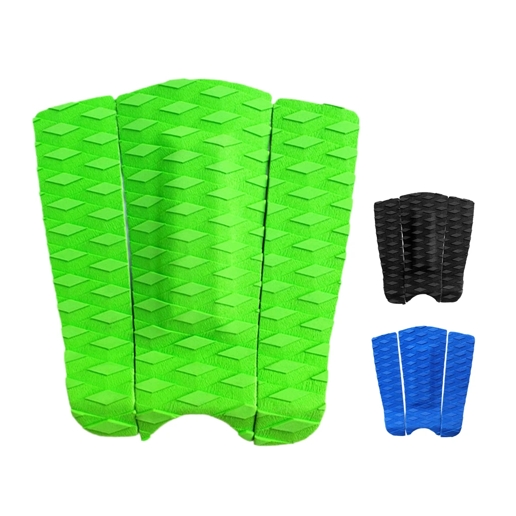 3pcs Premium EVA Anti-skid Surfing Traction Pad Surfboard Kiteboard Paddleboard Tail Pad Deck Grip Surfing Accessories