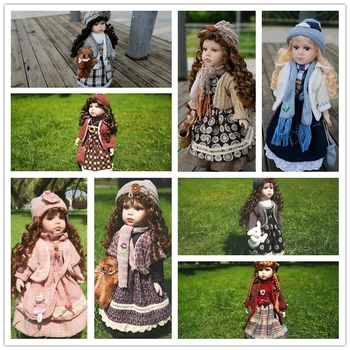

2019 News 40CM European Style Victoria Style Russia Ceramic Classical Doll Noble Porcelain Doll High Quality Toy Gift For Girl