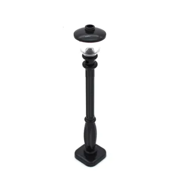 

Miniature Model Lights Simulation Street Lamps DIY Building Decorative Kit For Children Kids Educational Toys Gift - Black White