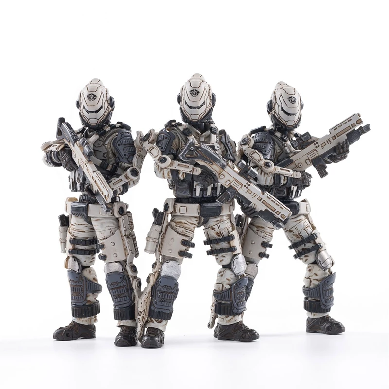 

1/18 JOYTOY Action Figures (4PCS/Set) The 20th Army Viper Squad And Single Female BETTY Military Soldier Model Toys Collection