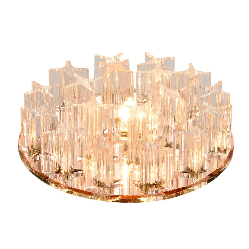 

Circle guo dao men ting deng Entrance Aisle Corridor Lights Ceiling Lamp Crystal Ceiling LED Tube Lighting Creative