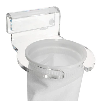 

Bubble Magus Aquarium Filter Socks Holders Rack Fish Tank Filters Sump Socks Bag Basket Holder 4inch 7inch Plastic Clear