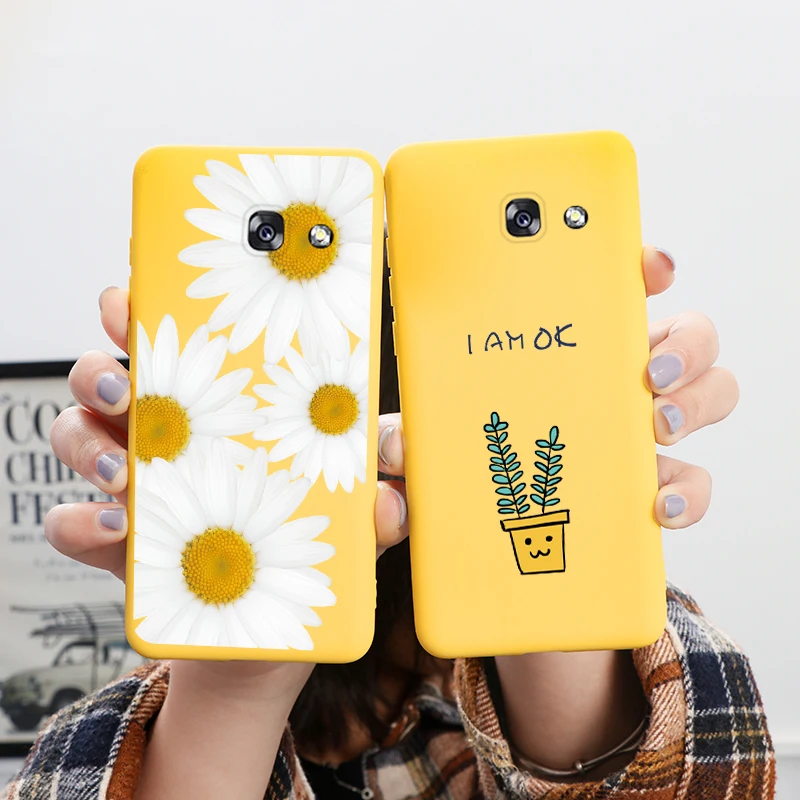 best case for samsung Case For Samsung Galaxy A5 2016 A5 2017 Capa Soft Silicone Cover For Samsung A5 A 5 2016 2017 A510 A520 Flower Animal Funda Etui samsung silicone cover
