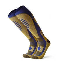 Мужские и женские зимние спортивные носки для катания на лыжах, гольфы/гольфы, толстые теплые эластичные носки с амортизацией, чулочно-носочные изделия для альпинизма, походная обувь