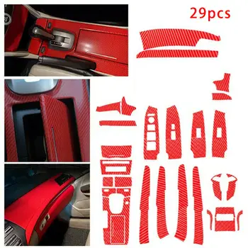 

Carbon Fiber Stickers Car Interior Kit Cover Trim Protection PVC 3D 29pcs