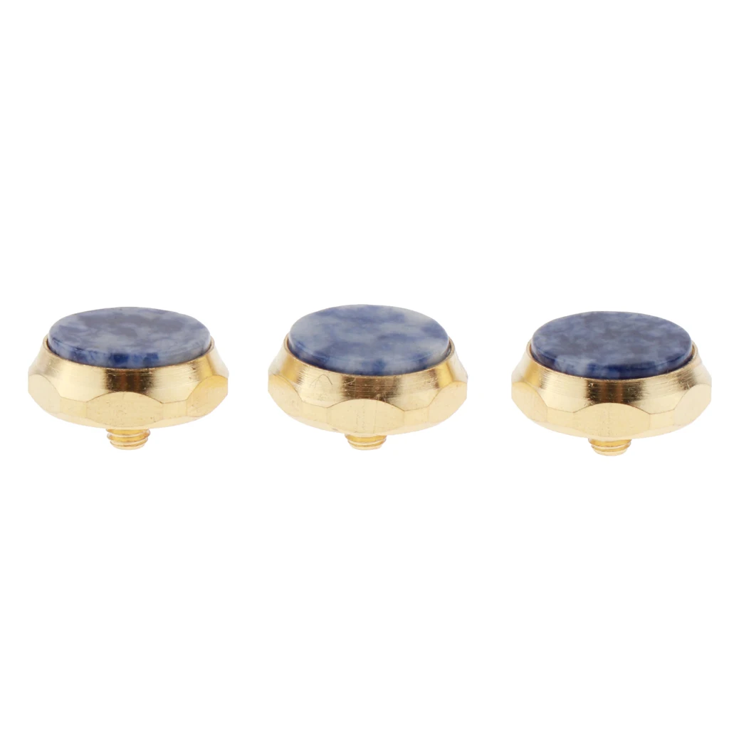 Pack of 3 Trumpet Valve Finger Button Cap Replacements for Trumpeters Students
