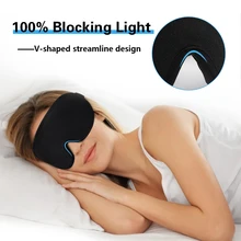 3D Sleep Mask Memory Foam Eye Mask Eyes Bandag Eye Relax Block Out Light Portable Blindfold Soft Eye Patches for Travel