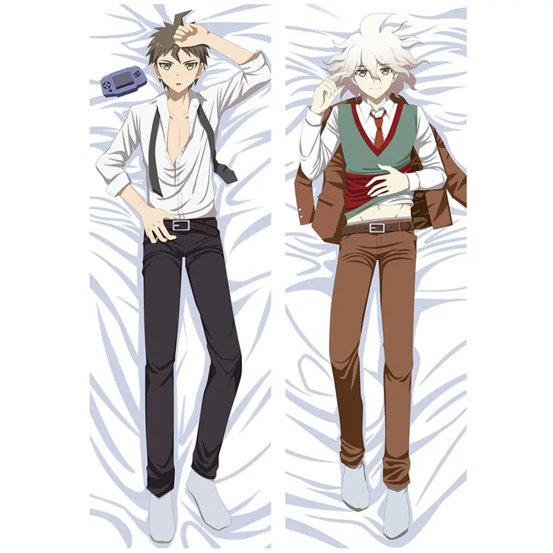 Аниме данганронпа Наволочки Dakimakura Чехол Cool boy Naegi Makoto 3D двухсторонние постельные принадлежности обнимающие наволочки для подушек DM02 - Цвет: 2WAY