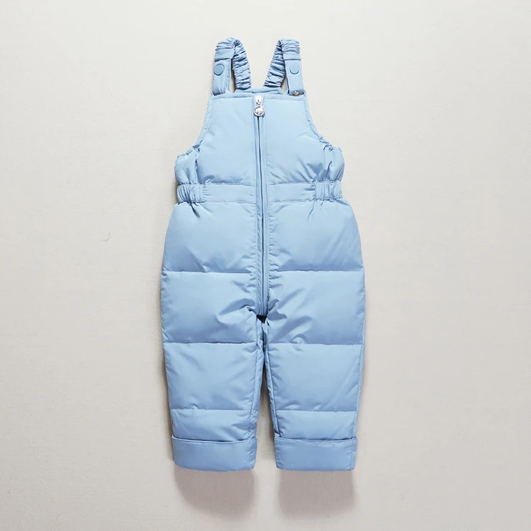 Winter Children's Clothing Set Suit Down Jacket+ Bib PantsTwo-piece Boy Girl-30 Winter Outerwear Snowsuit Ski Suit Thickened