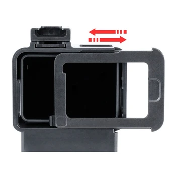 

Gopro Cage camera protection frame, action camera with microphone light hot shoe Vlog accessories for Gopro 7 6 5