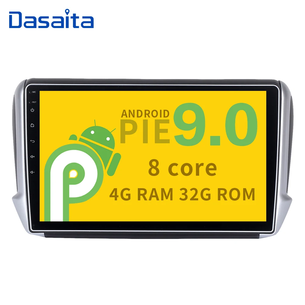 

10.2" HD Digital Screen Android 9.0 Car GPS Player for Peugeot 208 2008 with 4G RAM 32G ROM Quad Core Stereo Radio Multimedia