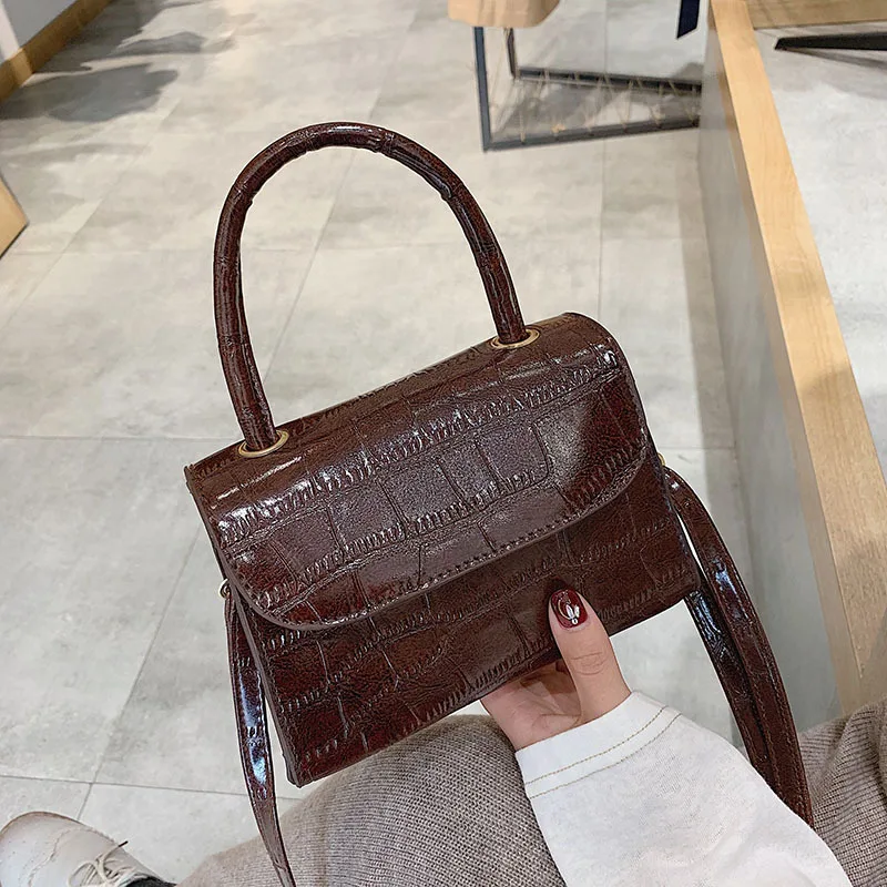 

2019 Spring New Products Stone Pattern chalfdesign gai Hand Bag Retro Literature And Art Female Youth Oblique Bag