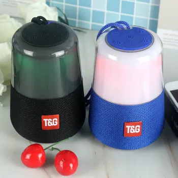 

Portable Speakers Bluetooth Column Wireless Bluetooth Speaker Powerful High BoomBox Outdoor Bass HIFI TF FM Radio with LED Light