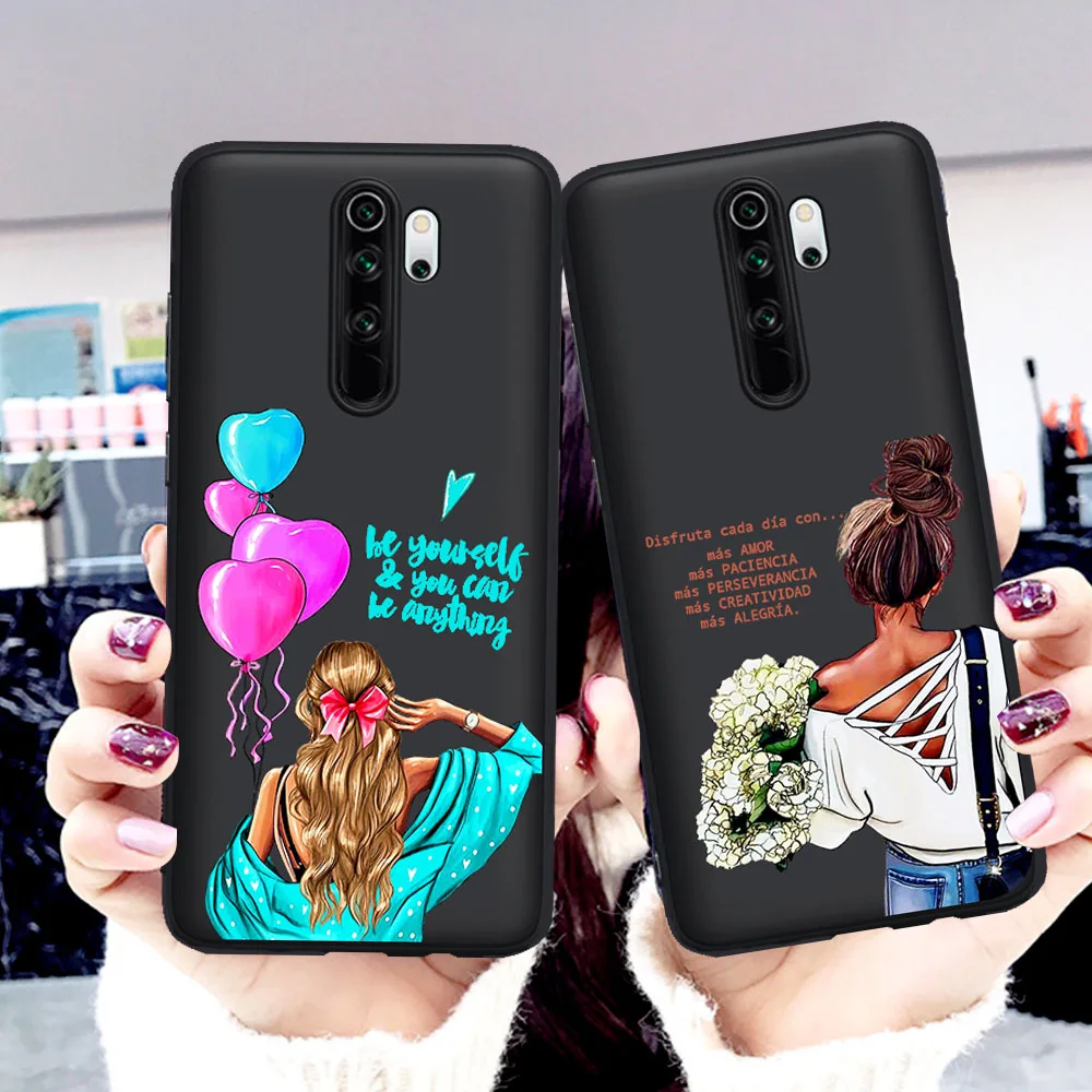 Черный силиконовый чехол для телефона с мультяшными героями Xiaomi Redmi Note 5 6 pro 7 8 9 Pro