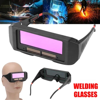 

Solar Powered Welding Glasses Auto Darkening Welding Mask Helmet Eye Goggle QP2