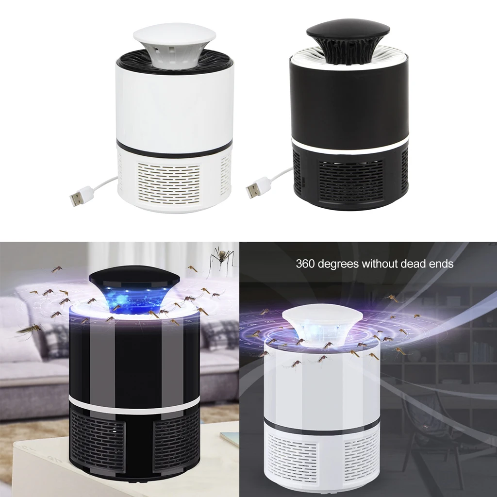 USB Smart Mosquito Killer Insect Fly Inhaler UV LED Lamp Catcher Light No Harmful Chemicals, No Fumes, No Smell, No Sprays