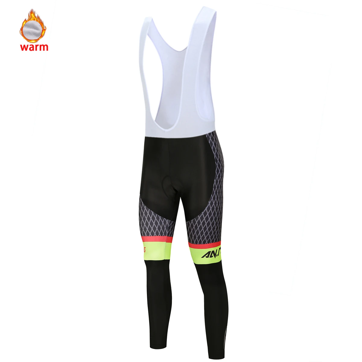 Теплая Флисовая зимняя одежда для велоспорта Мужская футболка с длинными рукавами комплект для велоспорта MTB велосипедная одежда сохраняющая тепло профессиональная командная форма для шоссейного велосипеда - Цвет: bib pant