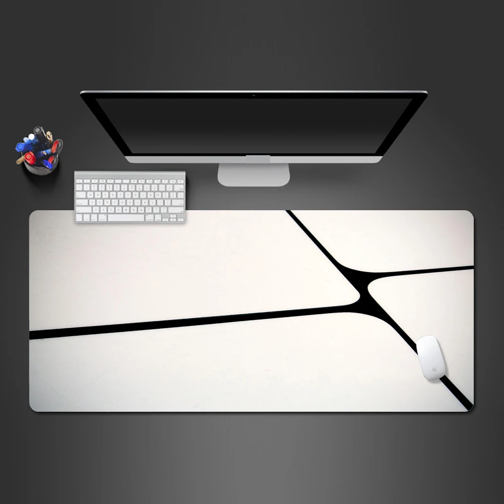Black And White Abstract Creative Mouse Pad High Quality Washable