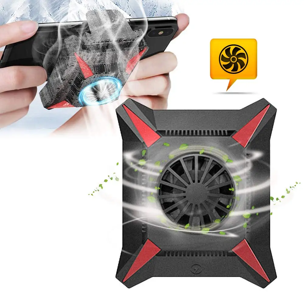 

iPhone Cooler Fans Water Cooling Smartphone Radiator Pubg Gamepad Trigger Mobile Cooler Fan Case for Huawei Xiaomi Sumsung OPPO