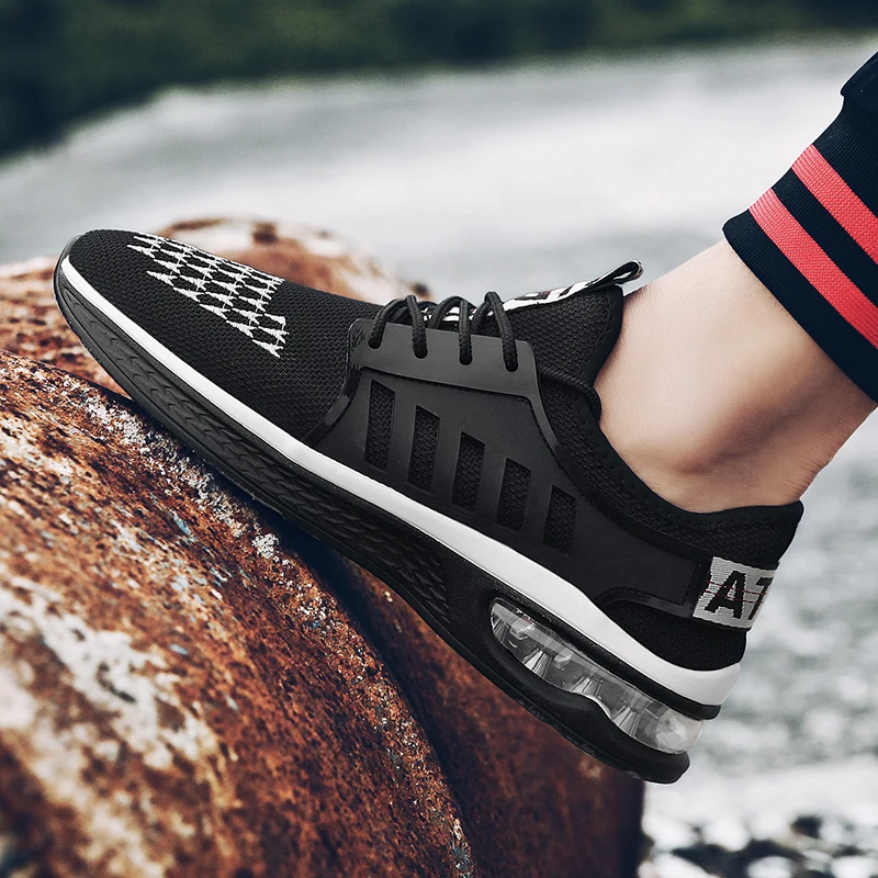 2019 высококачественные кроссовки с воздушной подушкой мужские сетчатые новая