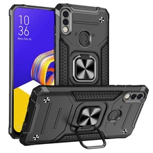 ZSHOW Armor Phone Case for ASUS Zenfone Max Pro M1 M2 Max M2 Live L1 ZA550KL ZC554KL with Kickstand Ring Holder Shockproof Case