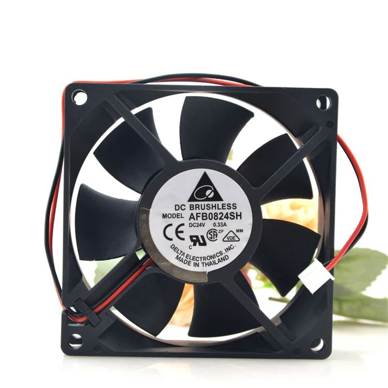 

New original AFB0824SH/VH/HH/EH 0.1A 0.15A 0.21A 0.36A 8025 8cm 24V electric welding machine inverter cooling fan 2-pin