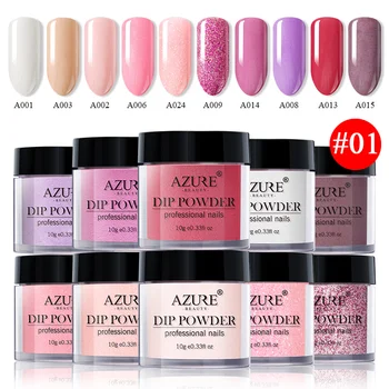 

10PCS/Set Dipping Nail Powder Set Dip Powder Needs Dipping System Liquids Manicure Nail Art Kit
