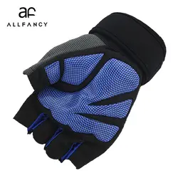 ALLFANCY Фитнес Тренировочные гантели спортивные перчатки велосипед противоскользящие, анти-пот, ударопрочный мужские и женские перчатки на