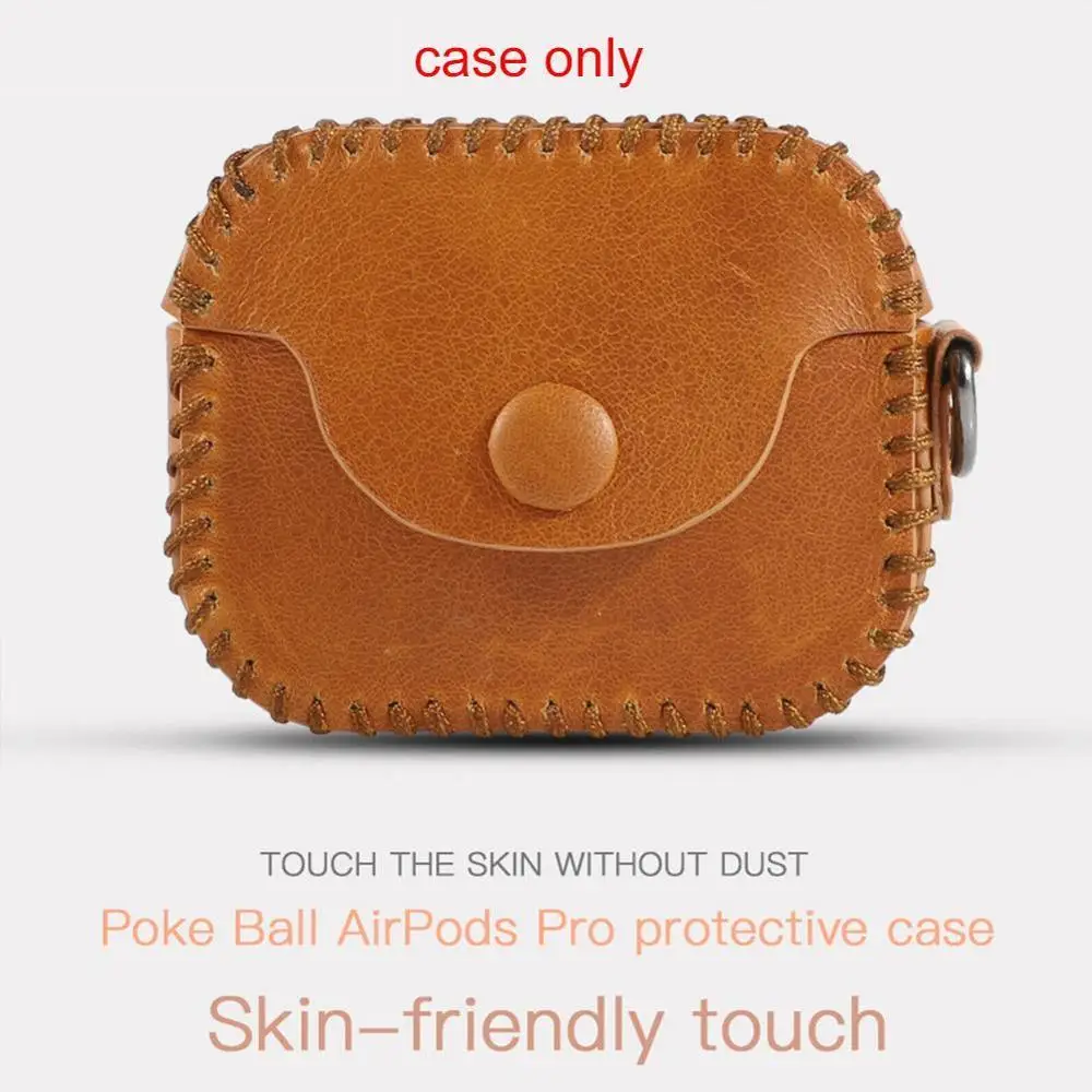Luxury Leather Earphone Case For Airpods Pro Protective Case With Keychain Headphone Earpods Bags Cover For Air Pods 3