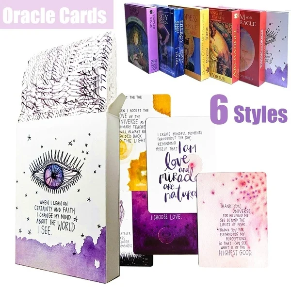 

Archangel Oracle Cards English Read Fate Card Game Board Game Earth Magic Oracle Cards Tarot Deck For Personal Use 6 Styles