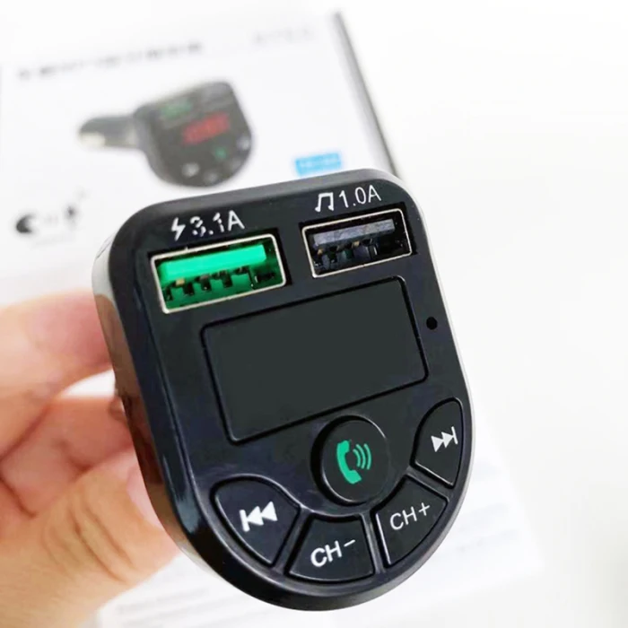 Автомобильный fm-передатчик Bluetooth MP3 аудио плеер Handsfree автомобильный комплект двойной USB зарядное устройство OUJ99