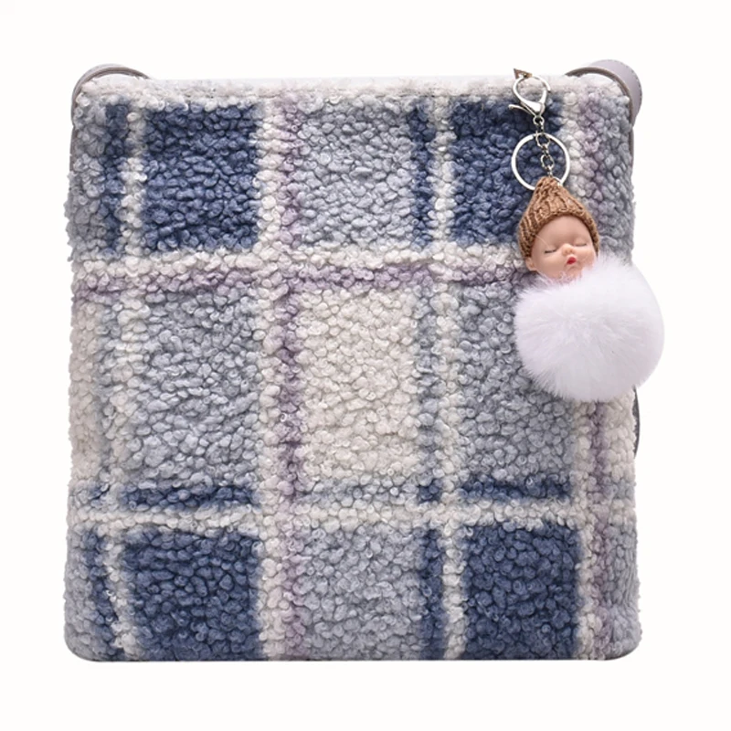 

iVog New Arrival Everyday Ladies Small Messenger Crossbody Handbag Fur cc Clutch Hand Bags for Women 2019