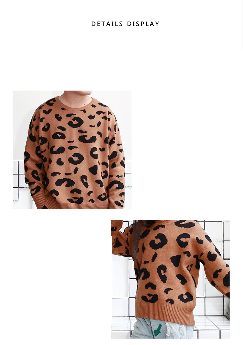 Одинаковые комплекты для семьи; одежда для мамы и меня; сезон осень-зима; Повседневное платье с двойным леопардовым принтом; пуловер