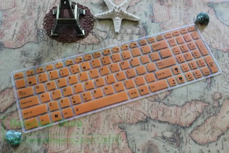 15,6 дюймовая Клавиатура для ноутбука, мягкий силиконовый защитный чехол для клавиатуры ASUS vivobook max x541 X541SA x541sc R541U X541U