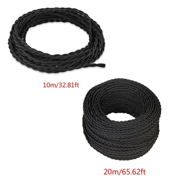 

10/20 Meters 2 Core Copper Wire Electrical Rope Wire Braided Twisted Lighting Cable Creative Chandelier DIY Accessories